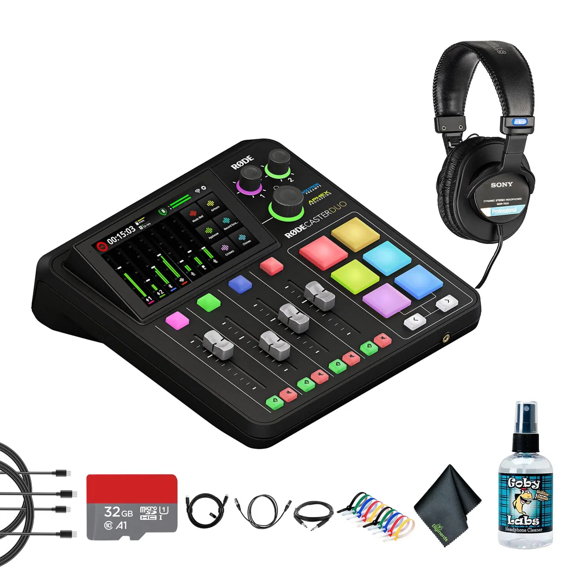 RODE Microphone RODECaster Duo Audio Production Studio 76dB 24-bit/48kHz — product photo