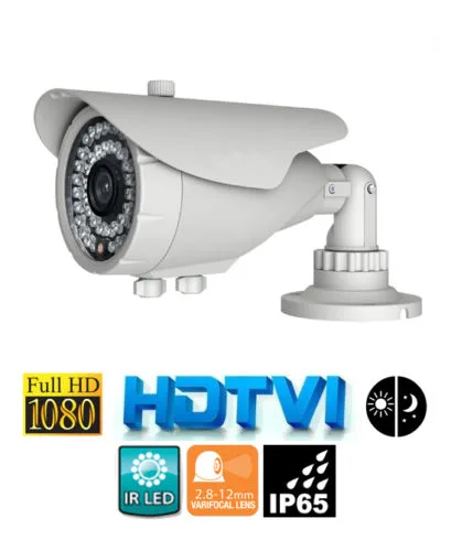 ABL ABL 2MP 1080P HD-TVI IR Bullet Camera 2.8~12mm Varifocal IP65 White — product photo