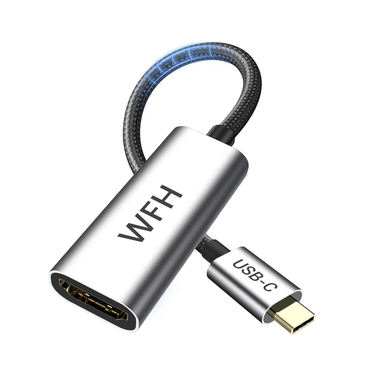  WFH UCHF01 USB-C to HDMI adapter Silver 4K@60Hz — product photo