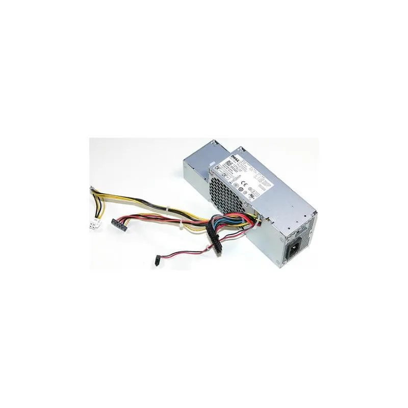 Dell FR610 235W power supply unit, black metal enclosure with fan grille and power socket