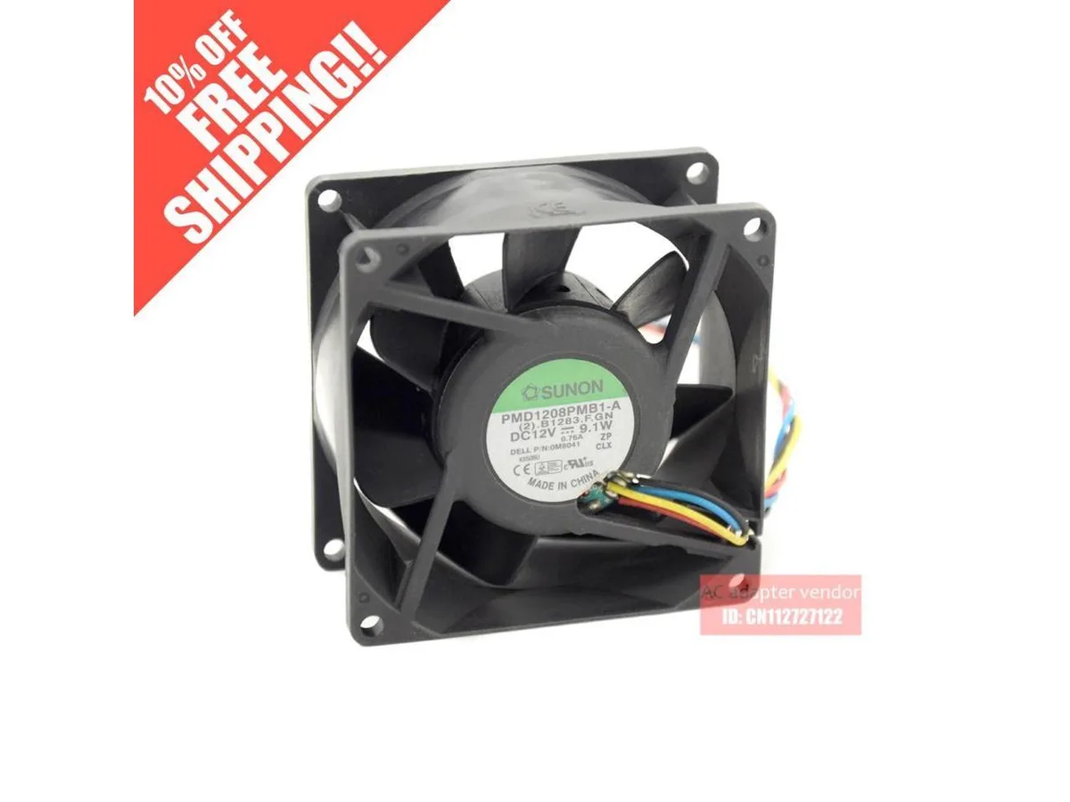 Fans Fans 8038 80×80×38mm 12V 9.1W 4-wire case fan — product photo
