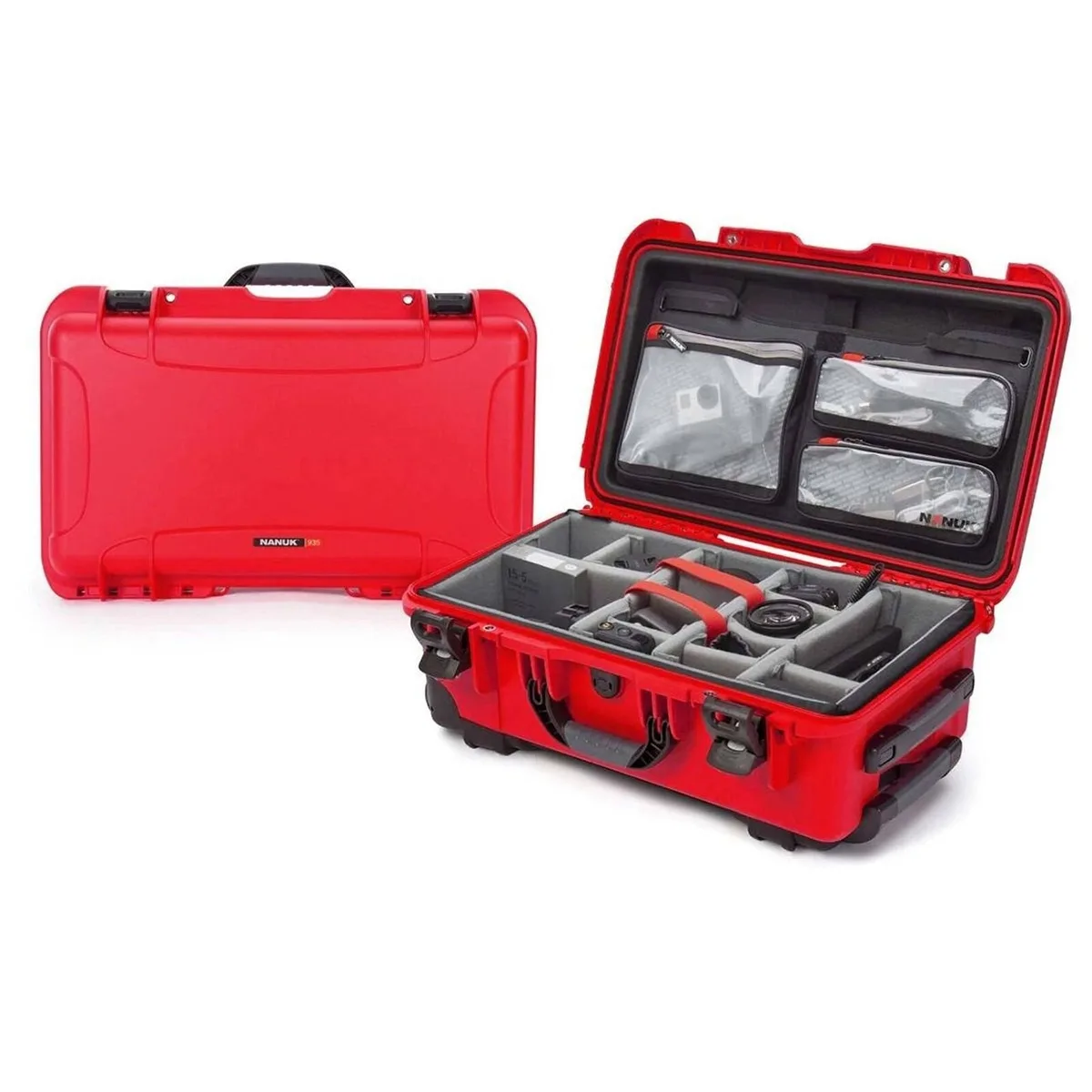 NANUK NANUK 935 Wheeled Waterproof Hard Case Pro Photo Kit Red — product photo