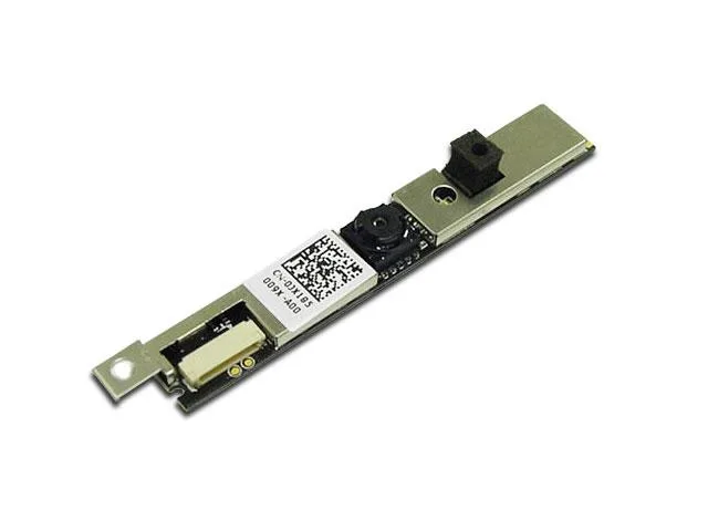 Small rectangular Dell webcam module silver finish 1.3MP lens visible