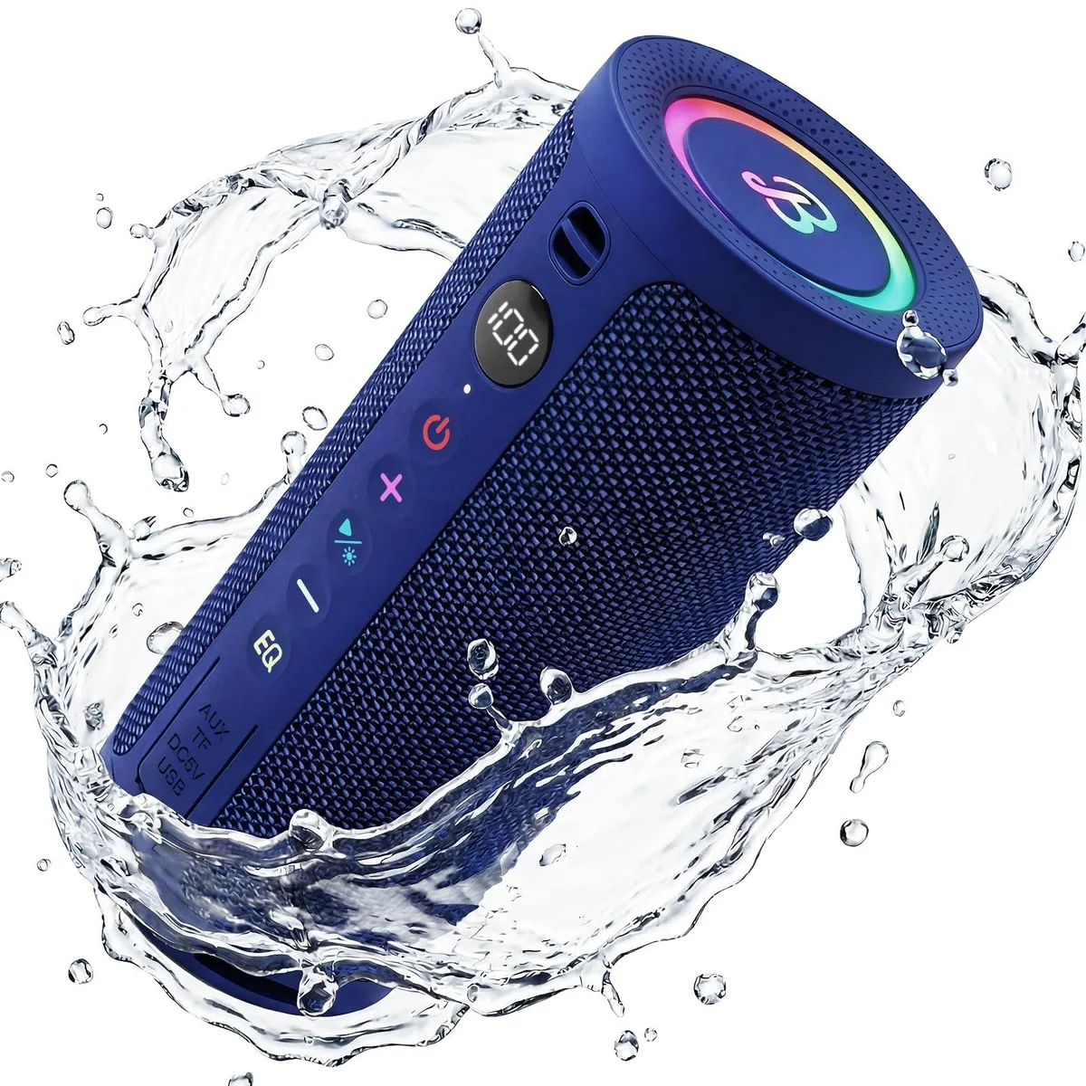  BassBloom Roar 3 Portable Speaker Blue 20W 24h Bluetooth 5.4 — product photo