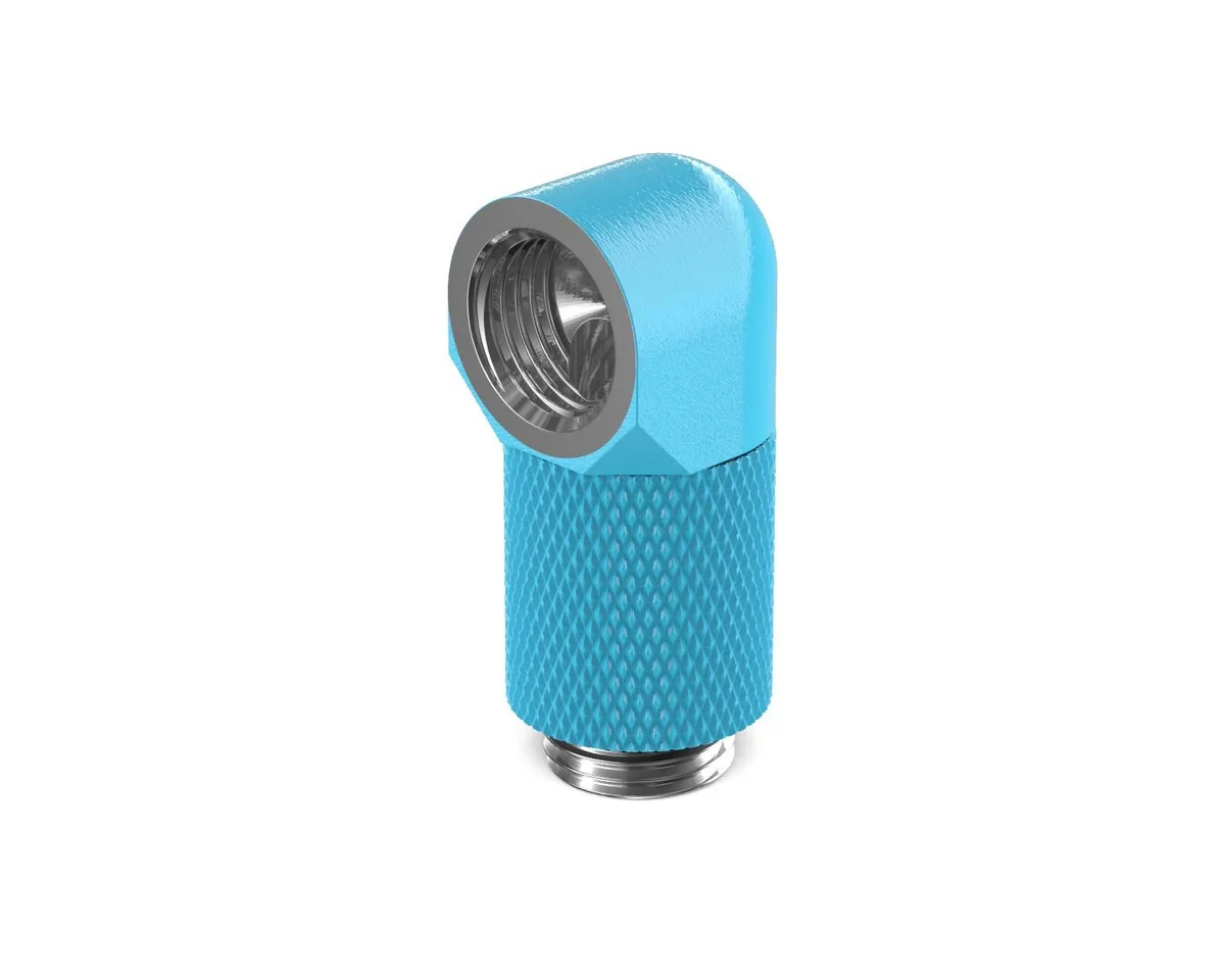 PrimoChill PrimoChill G1/4 90° Rotary 20mm Extension Elbow Sky Blue — product photo