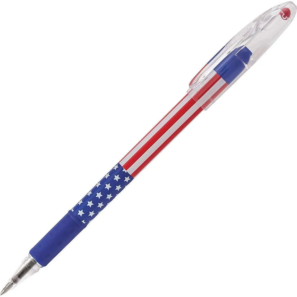 Pentel of America, Ltd. Pentel of America, Ltd. BK90USAA R.S.V.P. Ballpoint Pen, Fine Tip, Black Ink — product photo