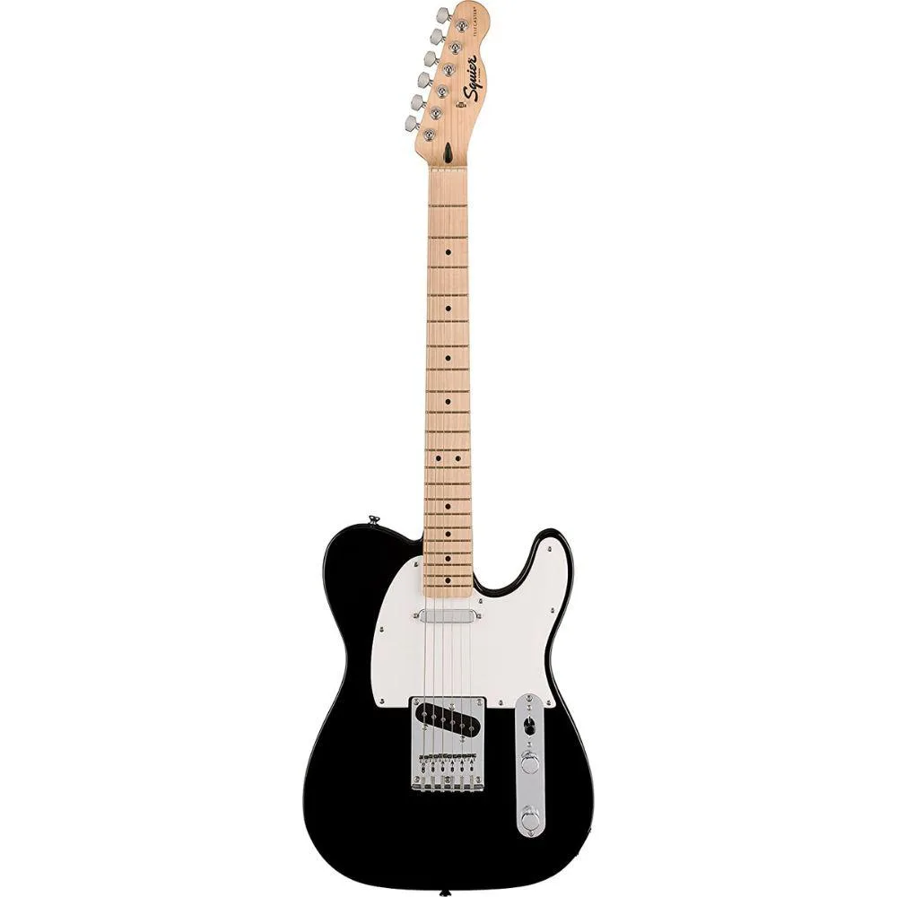 Fender Fender Squier Sonic Telecaster Electric Guitar Black Maple Fingerboard — product photo