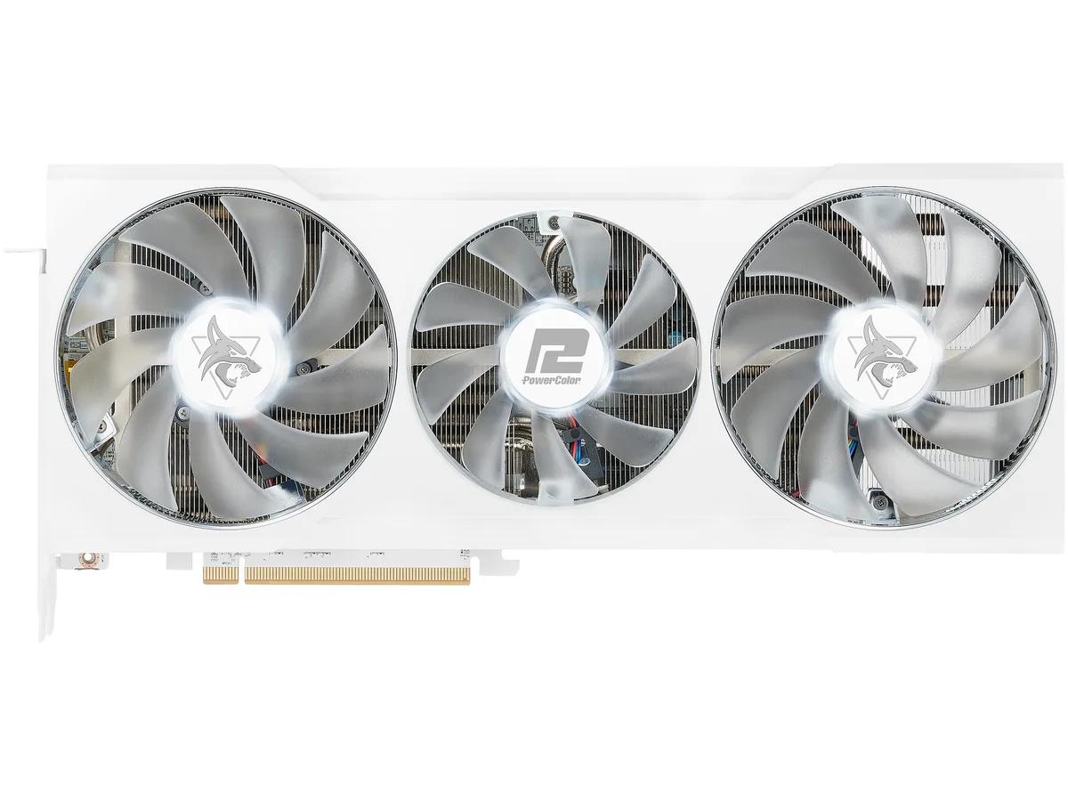 PowerColor PowerColor 6700XT 12GBD6-3DHLV2 Hellhound Spectral White graphics card — product photo