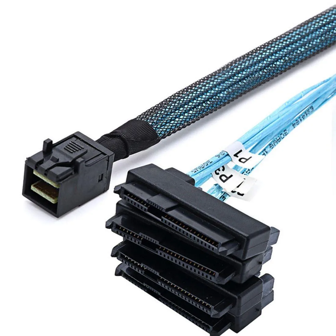 Vszerda Vszerda Mini SAS SFF-8643 to 4 SFF-8482 29Pin 6Gbps Cable 0.5M — product photo