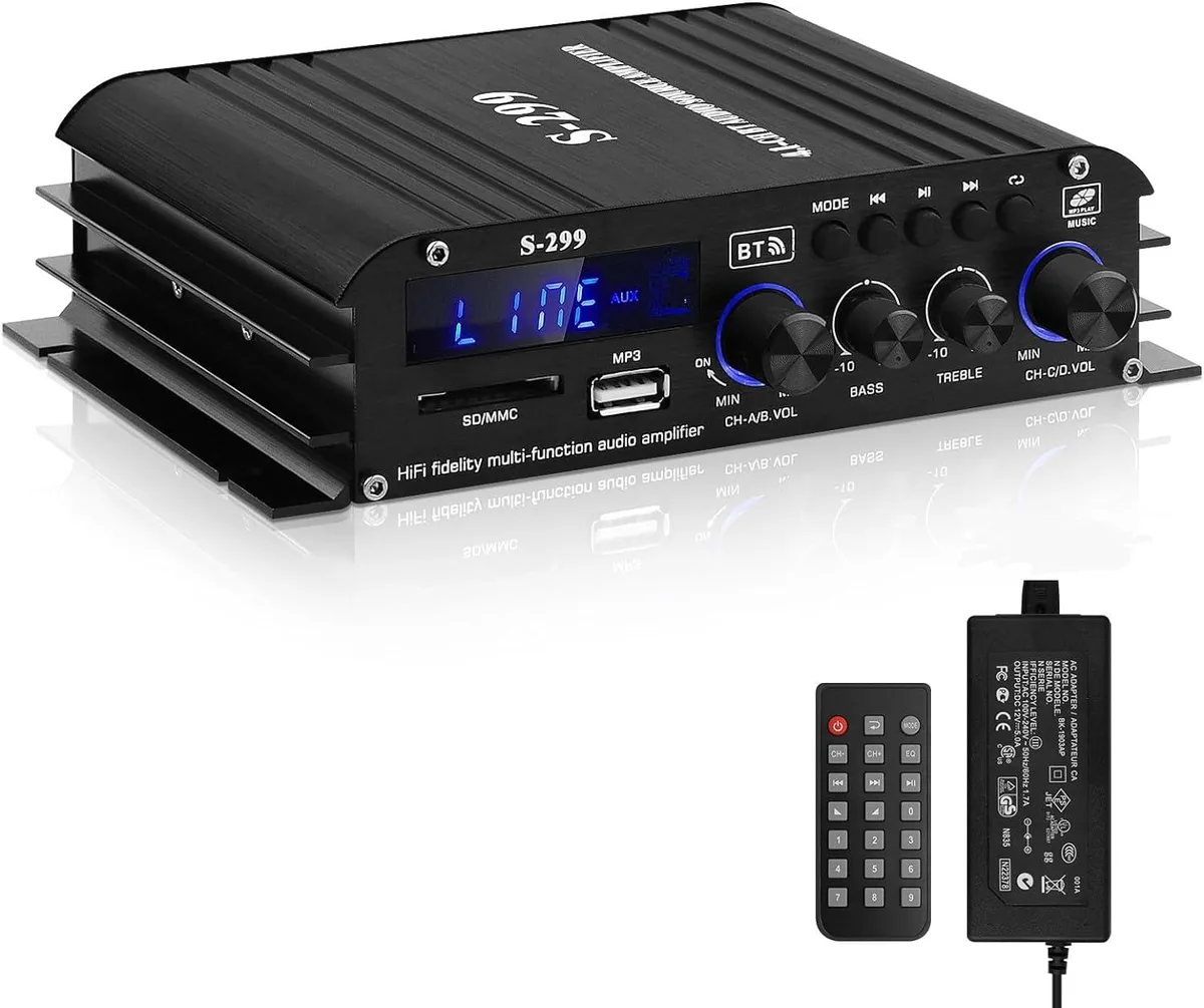 lelisten lelisten S-299 4.1 Channel Amplifier 40Wx4 Bluetooth 5.0 pro sound — product photo