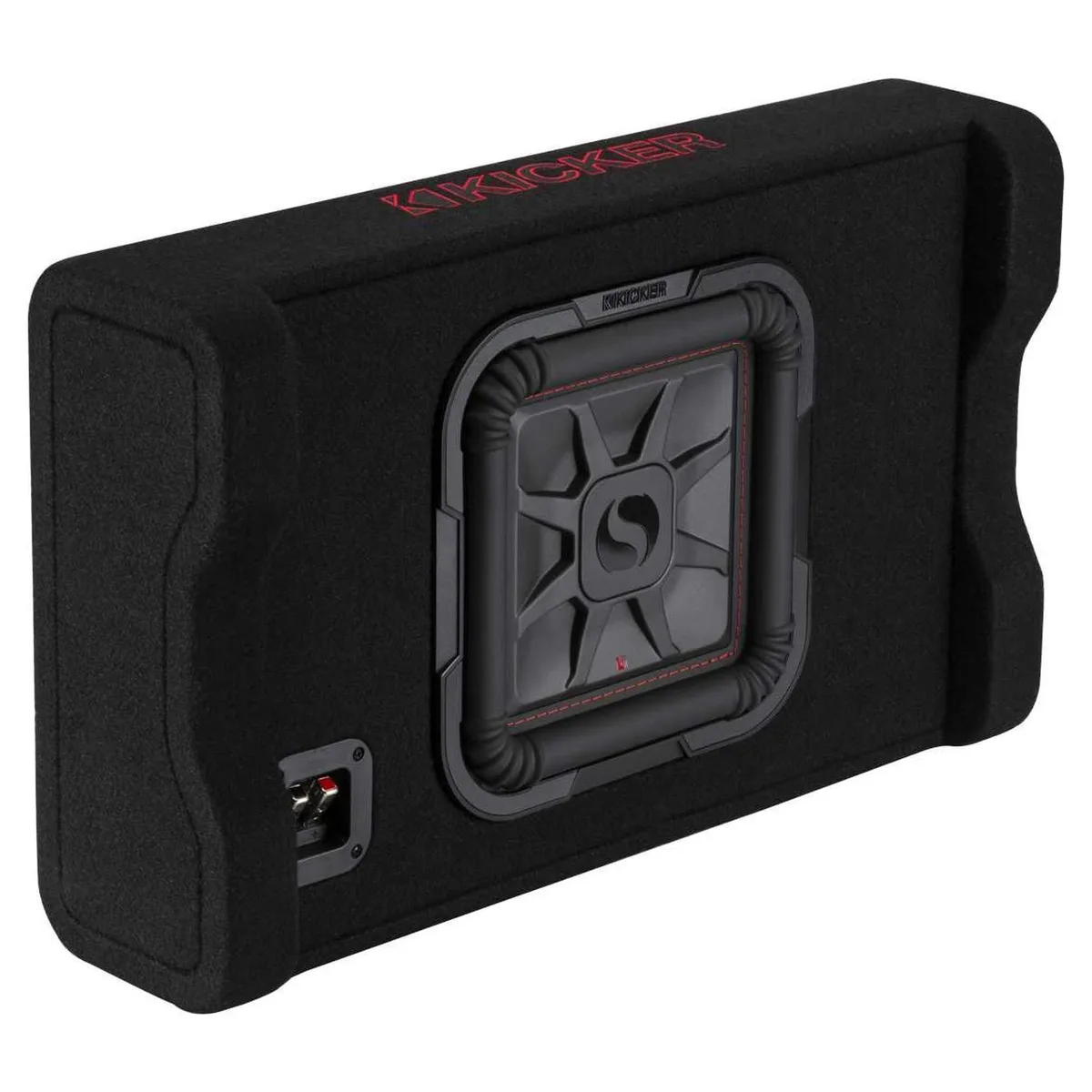 KICKER KICKER 49L7TDF102 10" 2-Ohm Down-Firing Car Subwoofer Enclosure 500W RMS — product photo
