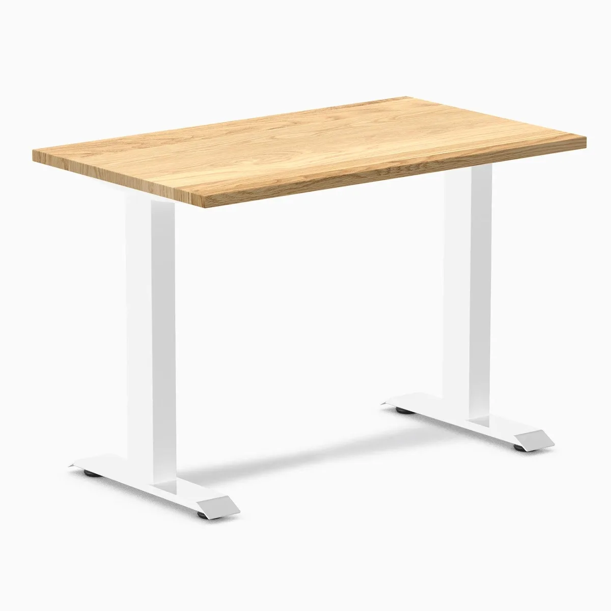 Desky Desky Zero Mini Hardwood Desk White Oak / White 40 x 24 in — product photo
