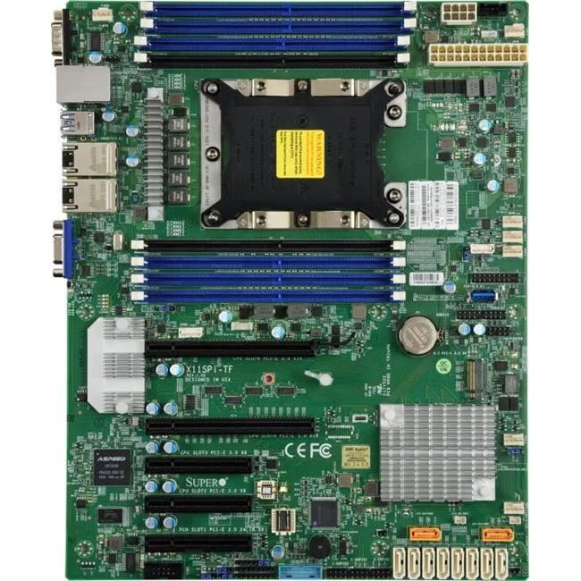 Supermicro Supermicro MBD-X11SPI-TF-B Xeon Single Socket S3647 C622 server motherboard — product photo