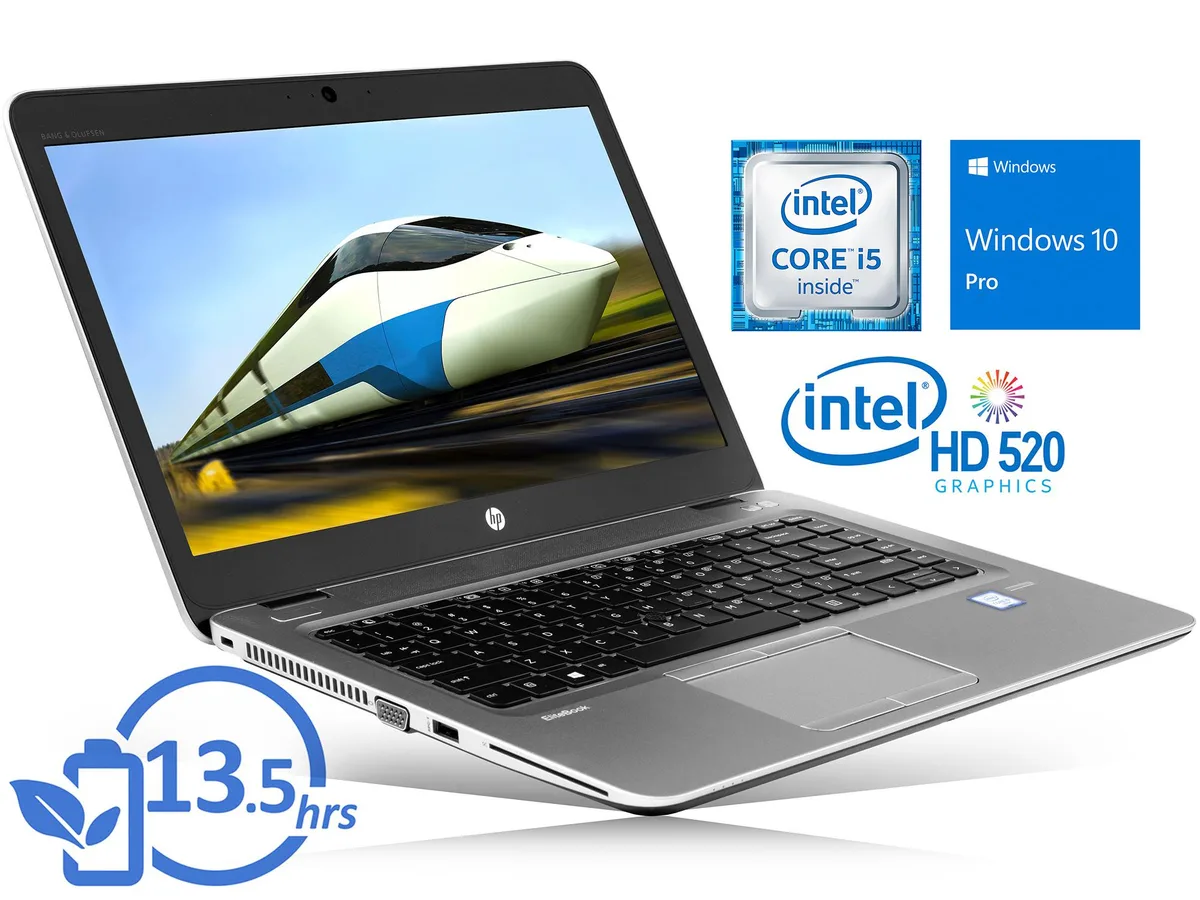 HP HP EliteBook 840 G3 laptop, Core i5-6300U, 16GB DDR4, 512GB SSD, 14" FHD — product photo