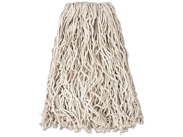 Rubbermaid Commercial Rubbermaid Commercial RCP V117 20 oz Cotton Wet Mop 1" Headband White — product photo