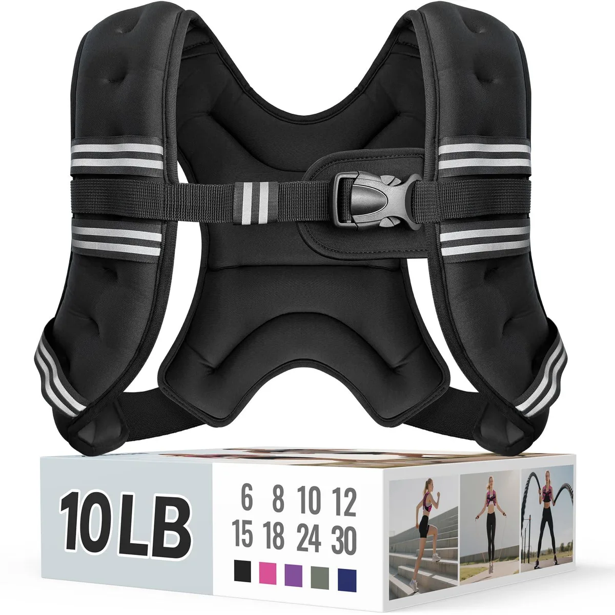  Zeerun WV10 10lb weighted vest men's activewear — product photo