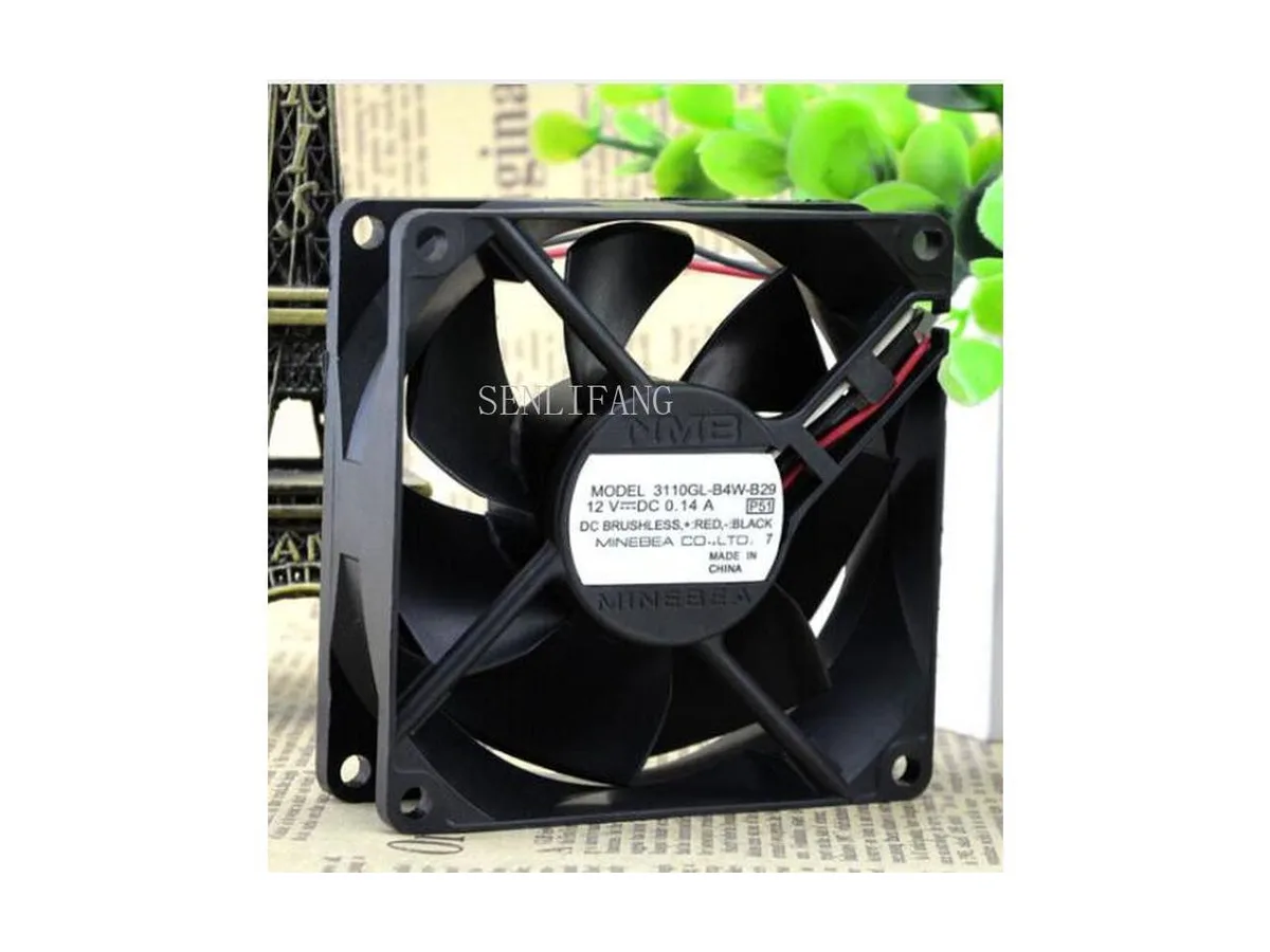Fans Fans 3110GL-B4W-B29 12V 0.14A 8025 case fan — product photo