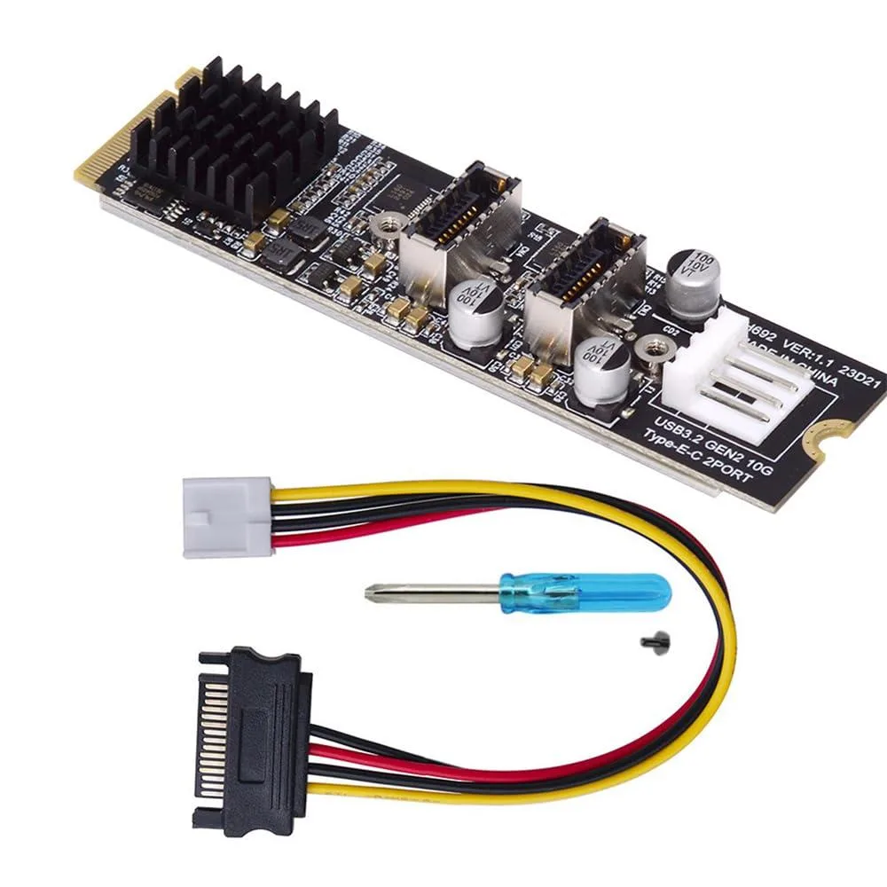 Fervit Fervit Dual Type-E 20pin USB 3.1 NVME Adapter — product photo