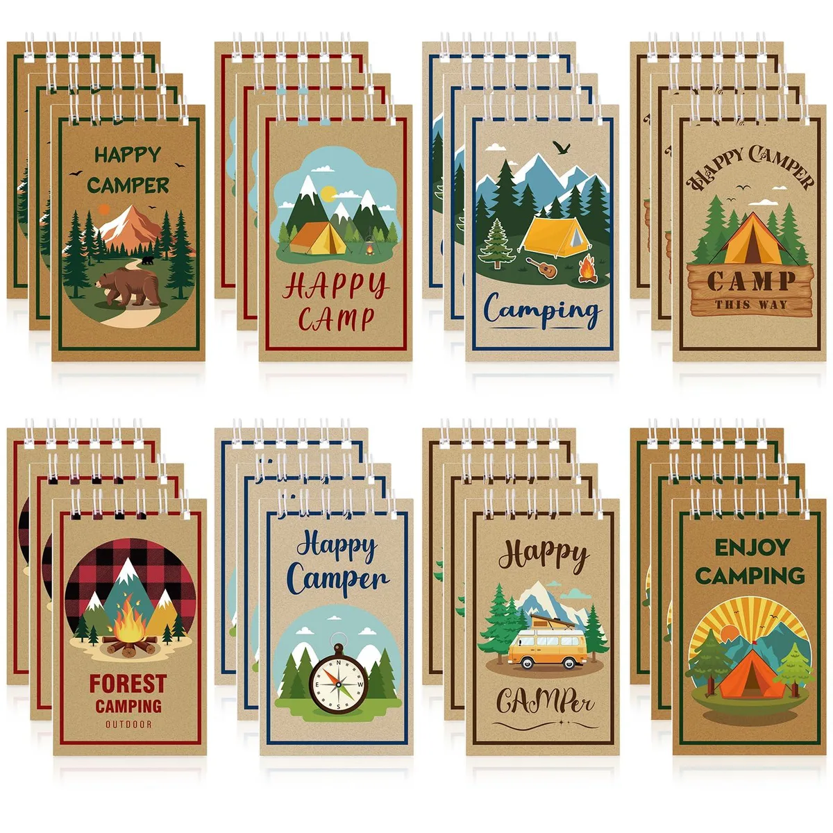  Hooqict 24 Pack Camping Mini Pocket Notepads 3.9 x 2.4 Inch — product photo