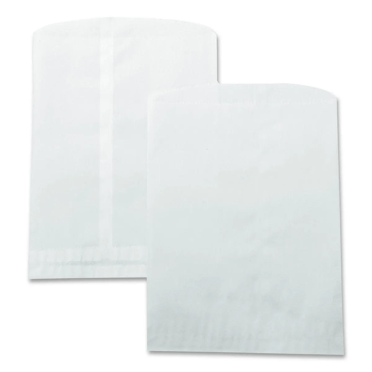 AJM Packaging Corporation AJM Packaging Corporation Grocery Bag 30# 7.5" x 10.5" White 500/Box 5007500 — product photo