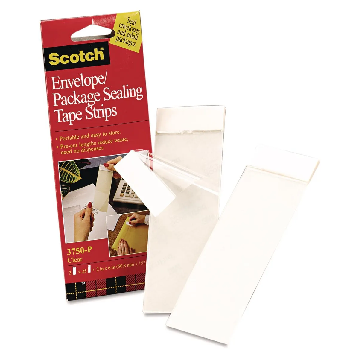  Avery 3750P Tape Sheets Clear 2x6 in 2 pads — product photo