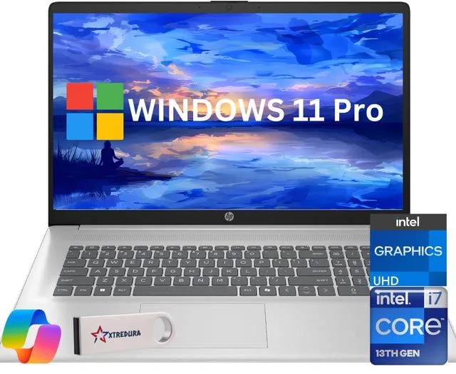 HP HP 17 laptop Core i7-1355U 64GB 512GB NVMe Windows 11 Pro — product photo