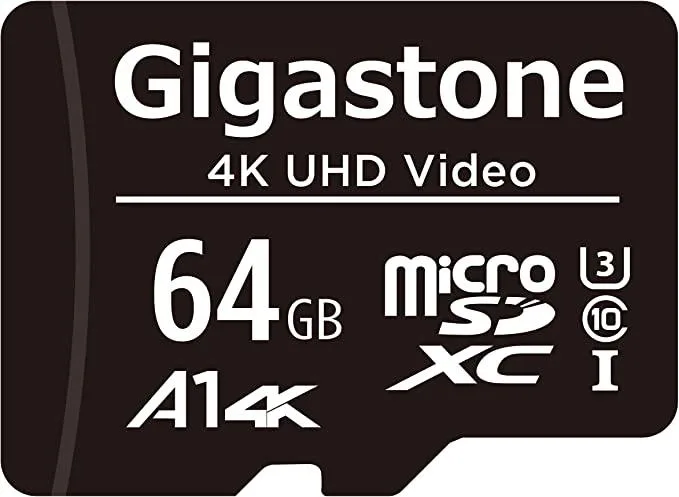 Gigastone Corporation Gigastone Corporation 64-1-1 64GB microSDXC UHS-I A1 Class 10 U3 memory card — product photo