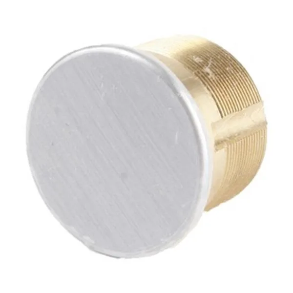 Satin chrome dummy mortise cylinder, brass construction