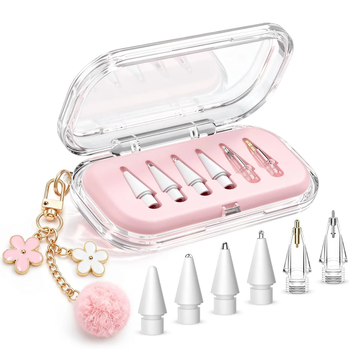 Wowwat Stylus 6-pack replacement tips Clear Pink — product photo