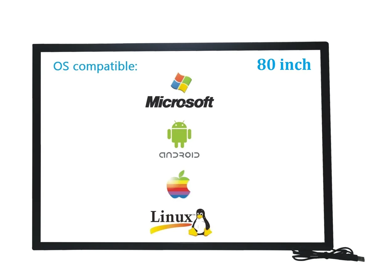 Guangzhou Goodtouch Electronics Co.,LTD Guangzhou Goodtouch Electronics Co.,LTD GT800-IR 80 Inch 10 Points IR Touch Overlay Frame — product photo