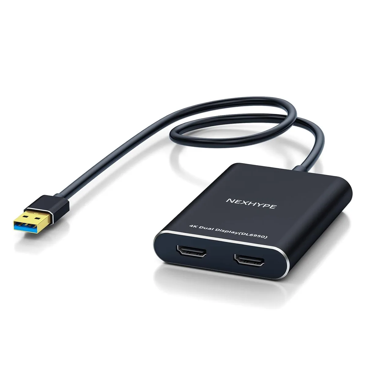 Fervit Fervit USB 3.0/USB-C to Dual HDMI Adapter 4K 60Hz DisplayLink DL6950 — product photo