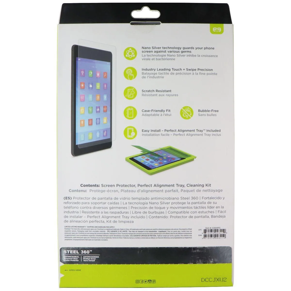 PureGear PureGear Steel 360 Tempered Glass Case 10.5 in — product photo