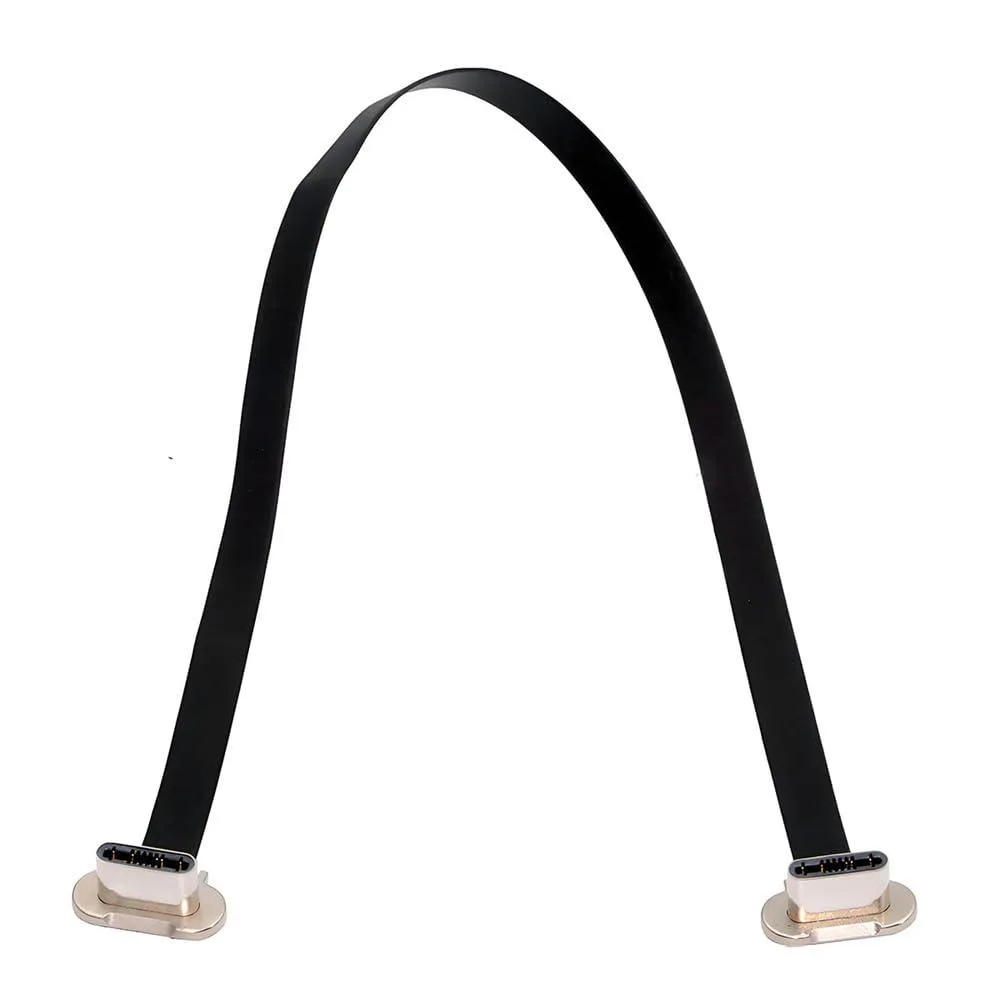 LORDWORLD LORDWORLD USB-C to USB-C Cable 20cm 65W USB2.0 Angled Silver — product photo