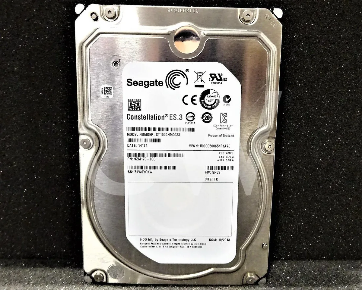 Seagate Seagate ST1000NM0033 9ZM173-003 1TB 7200RPM 6Gbps 3.5" SATA internal hard drive — product photo