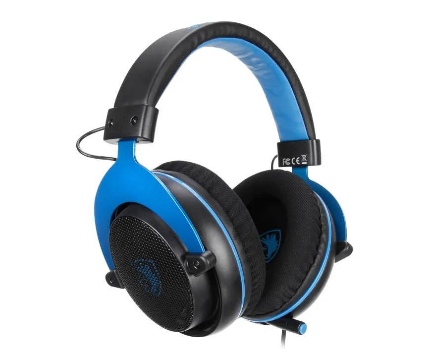 SADES SADES MPOWER Stereo Gaming Headset 50mm 3.5mm Black/Blue — product photo