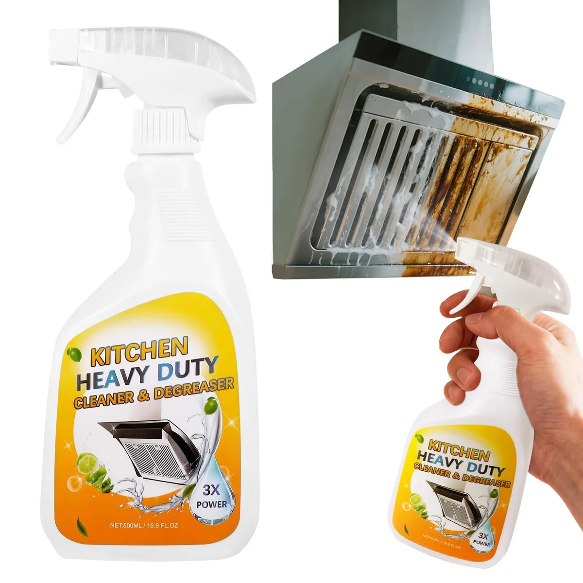 Degreaser Cleaner Heavy Duty Spray Foaming Kitchen Cleaner — product photo