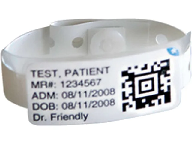 Zebra Zebra Vinyl Infant Wristband Self-locking Closure 8.5in 250pk — product photo