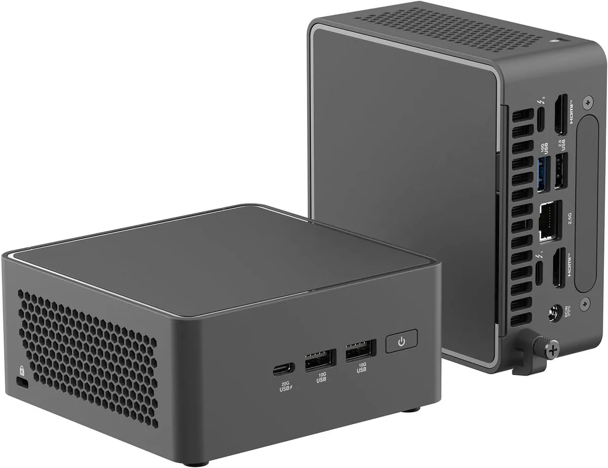 ASUS ASUS NUC 15 Pro NUC15CRHU7 Core Ultra 7 255H barebone mini PC — product photo