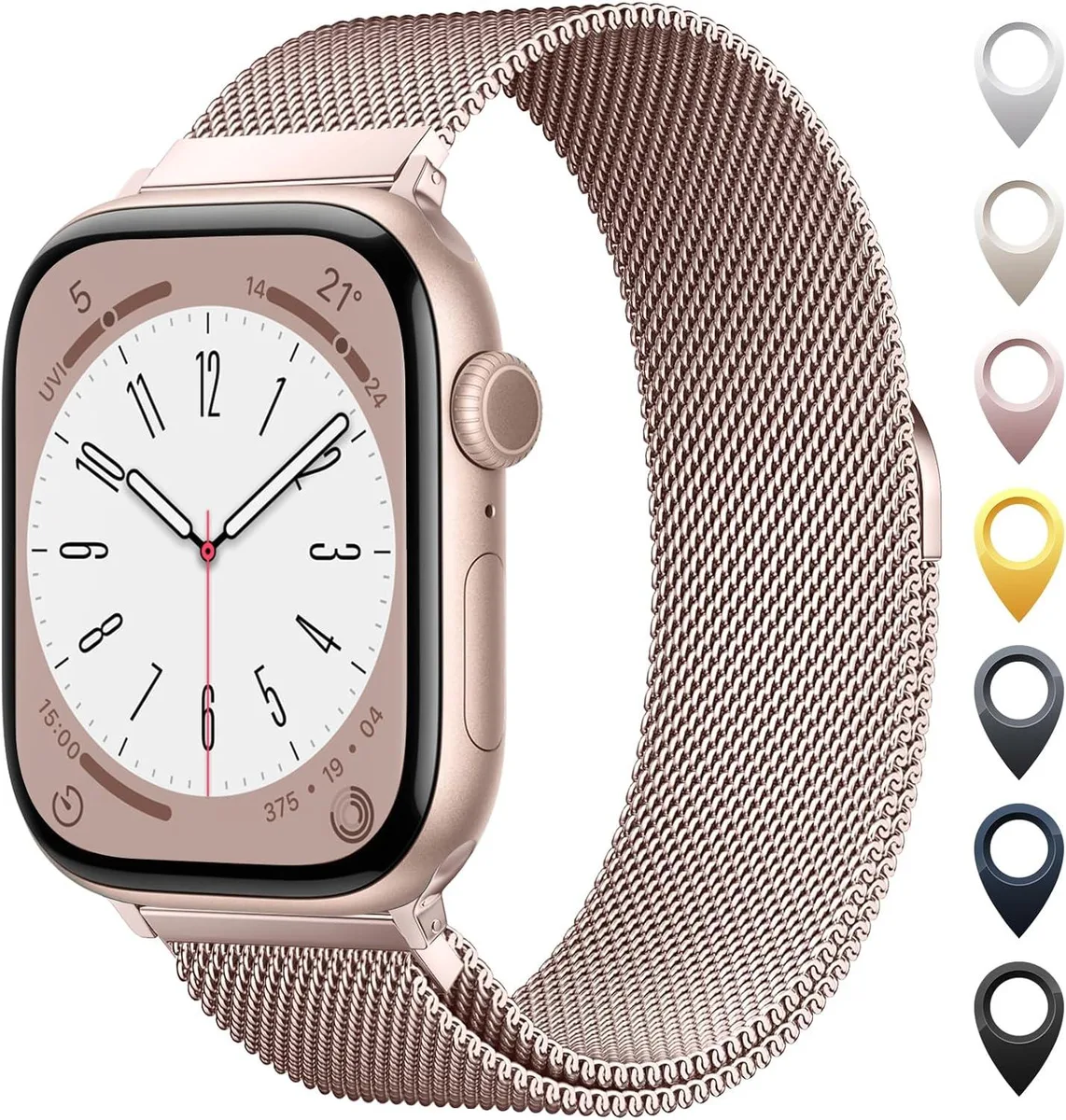 ETEIZU ETEIZU Stainless Steel Mesh Loop Watch Band 38–49mm Magnetic Clasp — product photo