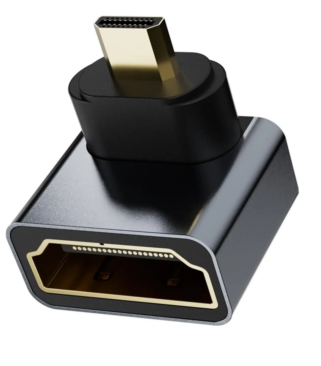 Boxwave Boxwave 8K Right Angle HDMI Adapter 90 Degree Male to Female Fixed Micro HDMI Connector — product photo