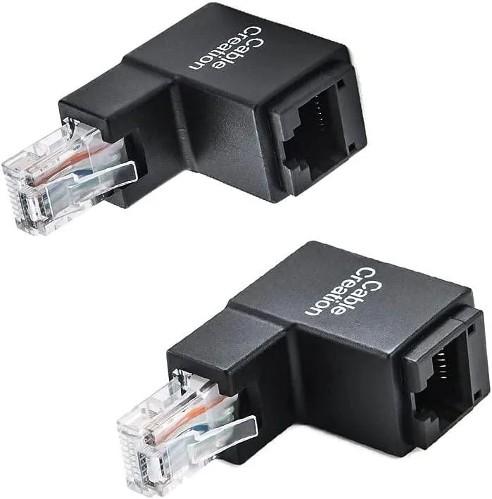 CableCreation CableCreation 90° & 270° Up Angle Ethernet Adapter 2 Pack — product photo