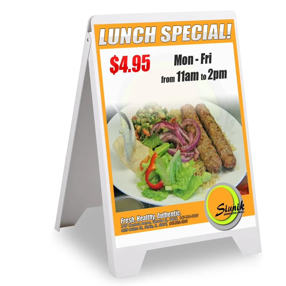 Yescom USA, Inc. Yescom USA, Inc. Double Sided Folding Signboard 19 11/16" x 32 11/16" Poster Supply — product photo