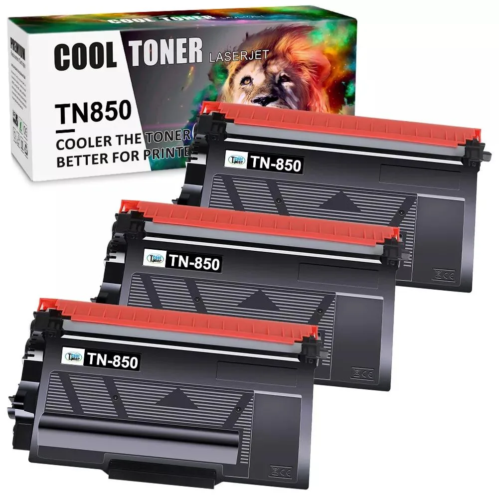 Cool Toner Cool Toner TN850 Black Toner Cartridge 3 Pack 8000 Pages — product photo