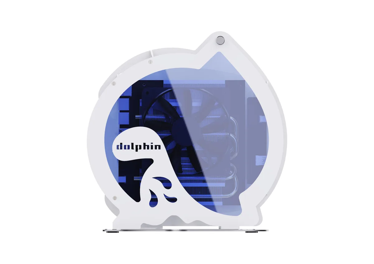 MLOONG MLOONG MINI Gaming PC Ryzen 7 5800H RX 6400 32GB DDR4 500GB White — product photo