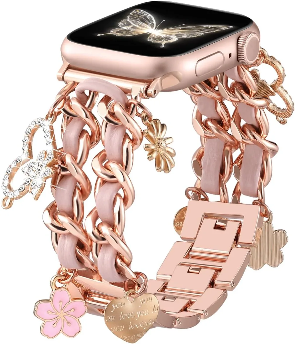 ETEIZU ETEIZU Metal Watch Band 38-46mm with Charms Accessory — product photo