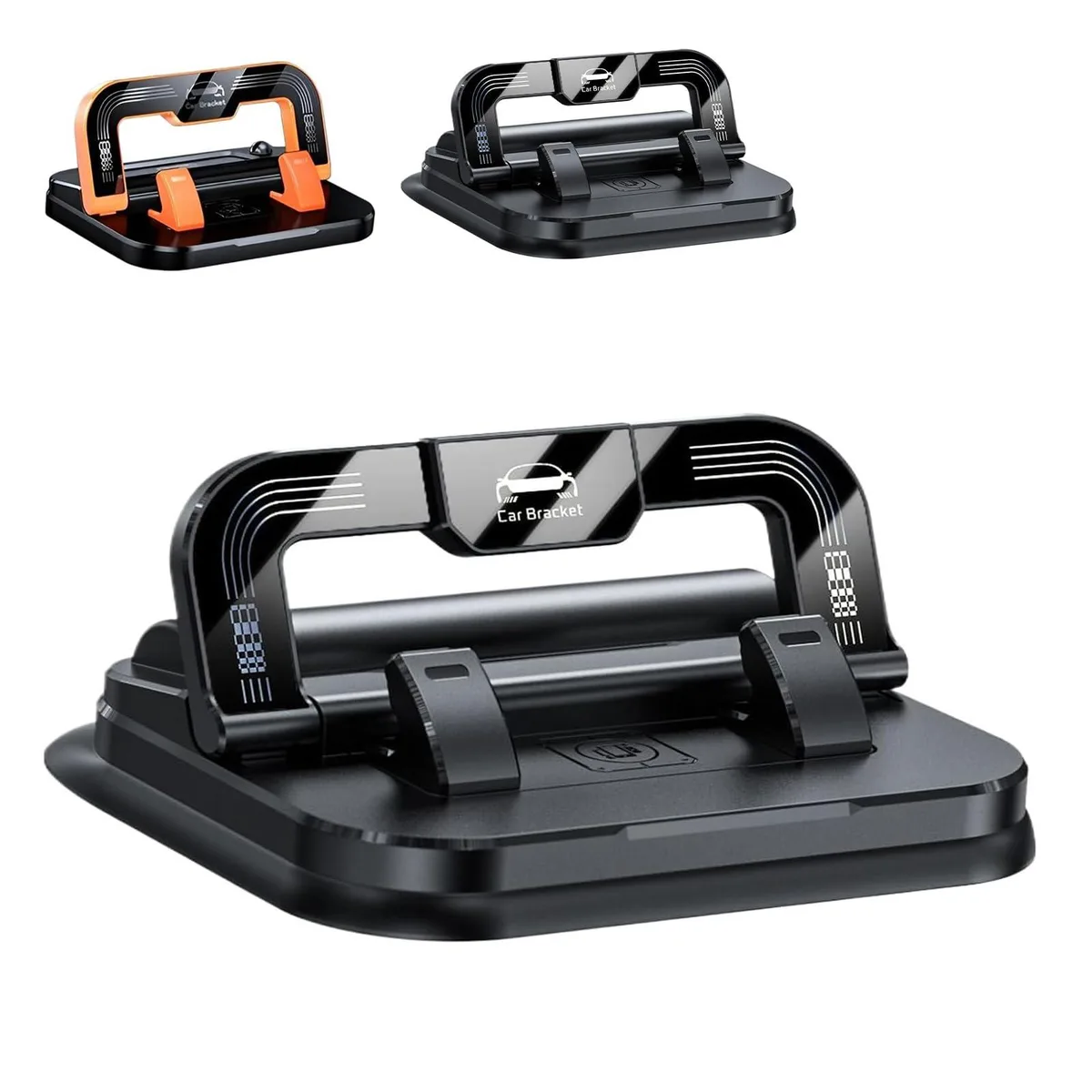 Car Phone Holder 360° Rotation Dashboard Mount Black — product photo