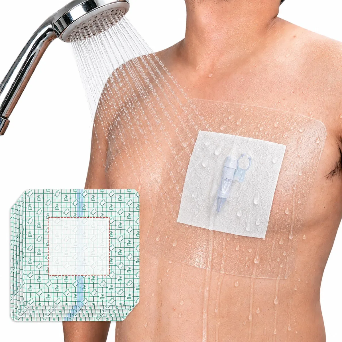  VILKTDD 10 Pcs 9"x9" Shower Shields Wound Cover — product photo