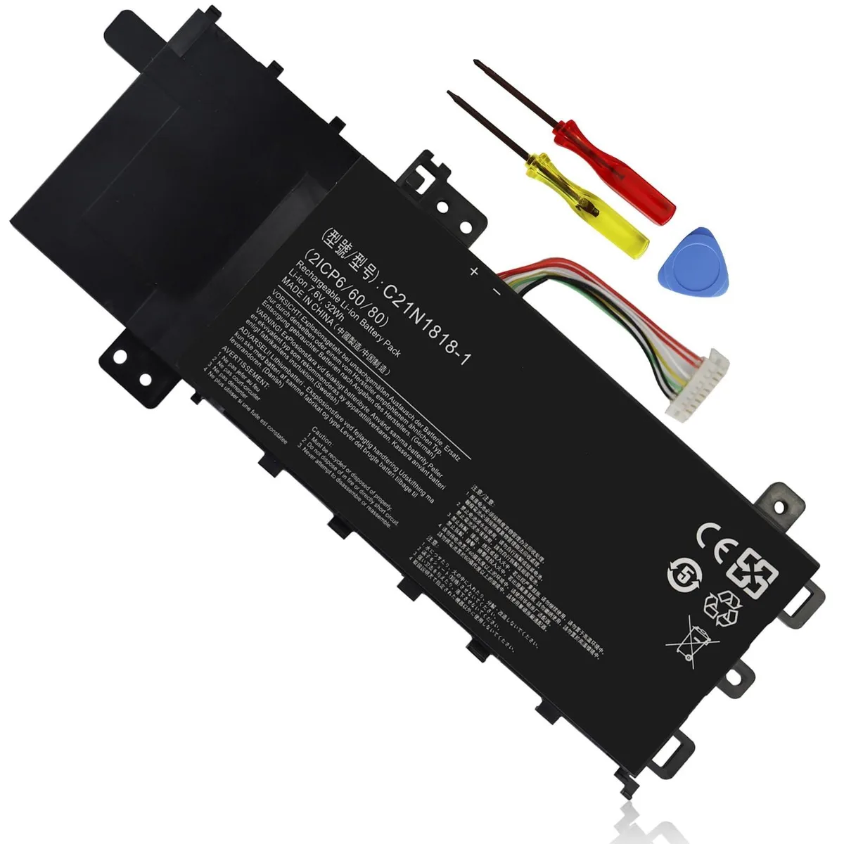 Bolton Technical Bolton Technical C21N1818-1 32Wh 7.6V 3-Cell Battery for ASUS VivoBook 15 — product photo
