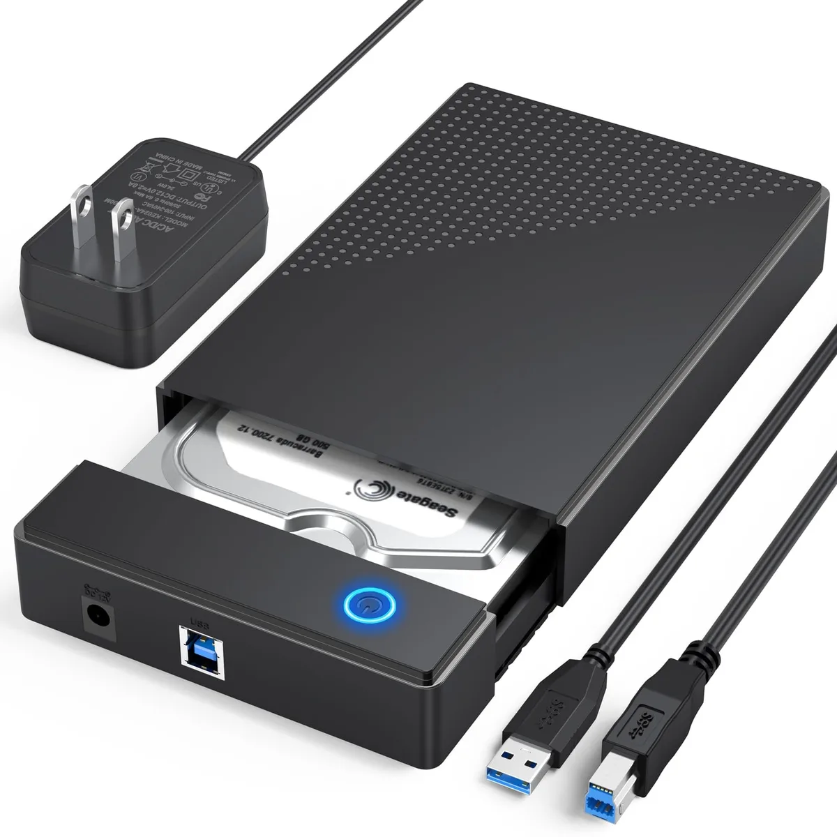 Vszerda Vszerda 3.5 inch SATA Hard Drive Enclosure USB 3.0 20TB — product photo
