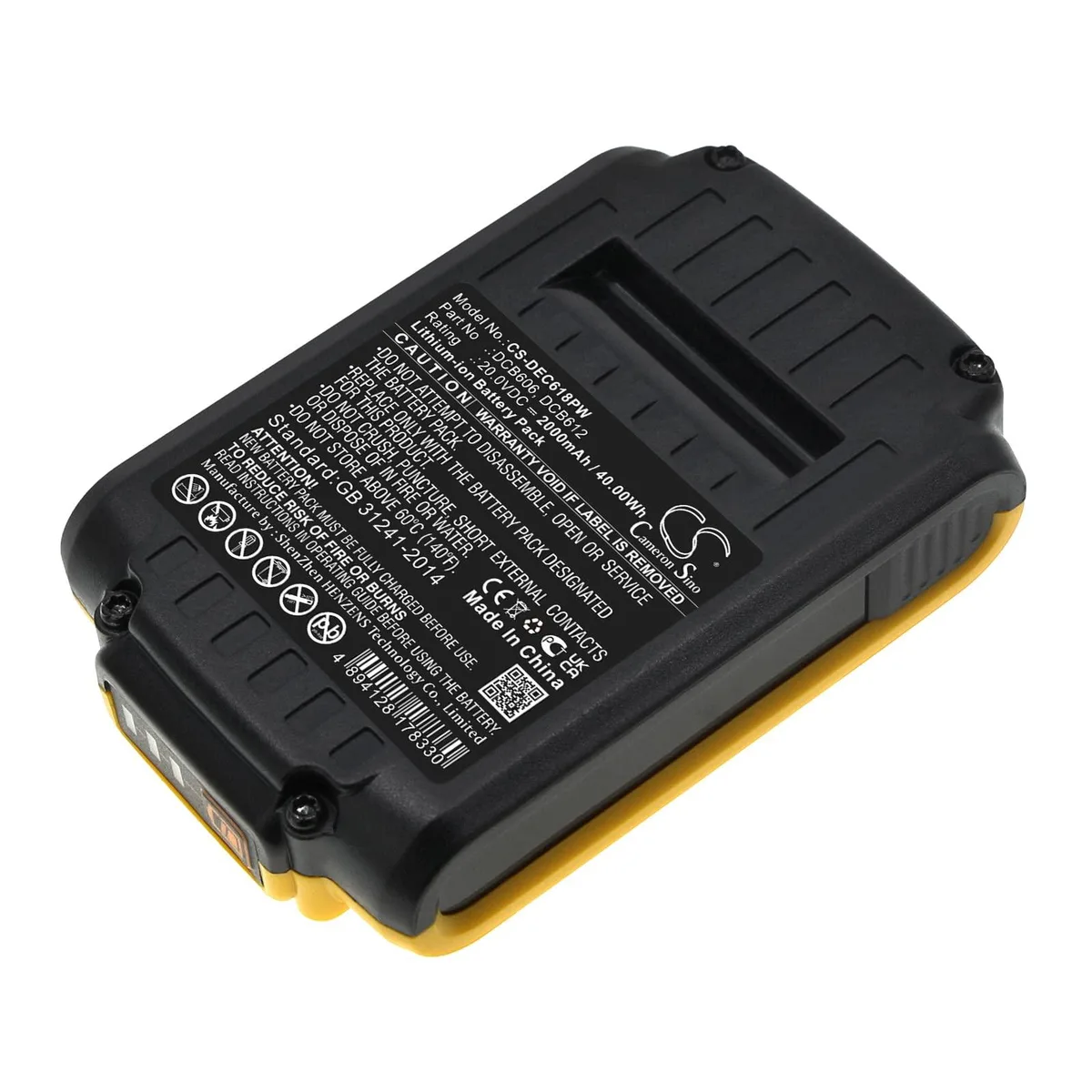  Cameron Sino 2000mAh Li-ion Battery for DCS331, DCS355, DCS373, DCS380, DCS381, DCS391, DCS393 — product photo